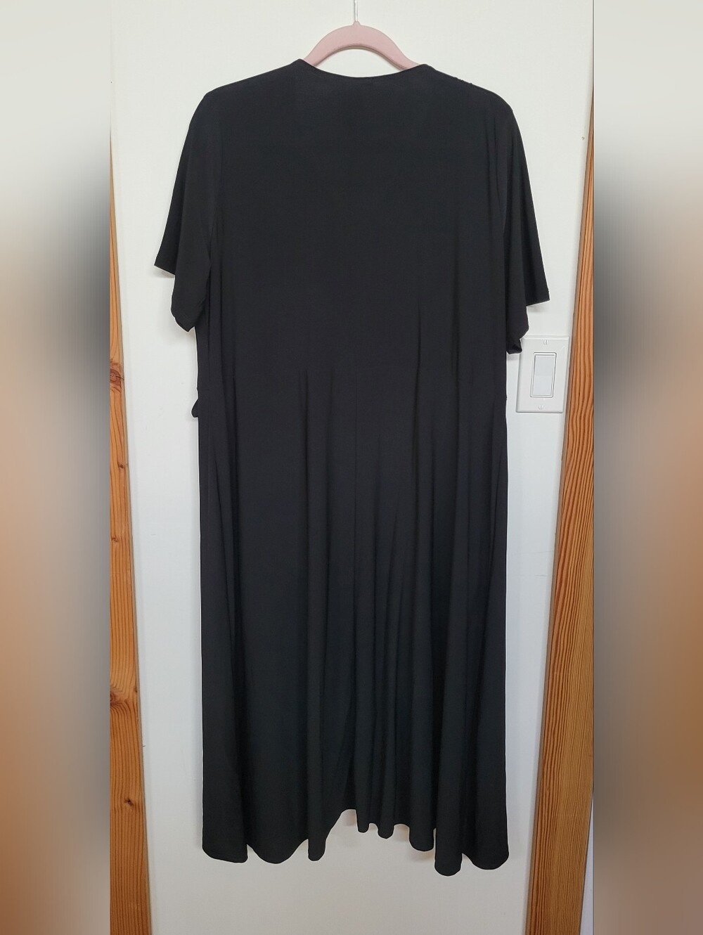 Nicole Miller Black Maxi Wrap Dress - Picture 2 of 5